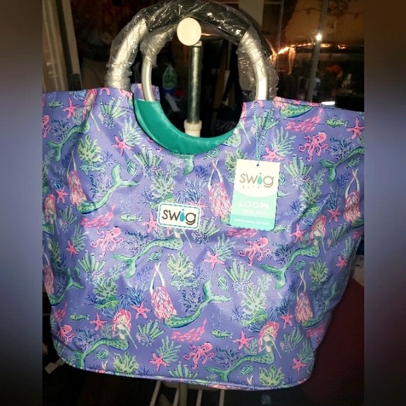 Swig Life Handbags - SWIG LIFE MERMAID LARGE TOTE NWT